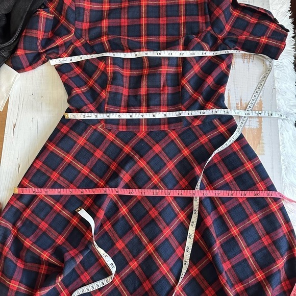 Royal Monk Flannel Swing Dress Size US 6 Small UK 10 - Picture 8 of 10